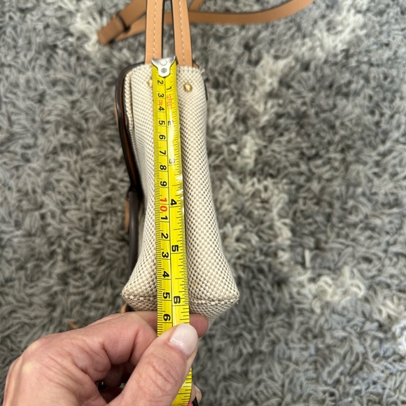 Tory Burch Miller Canvas & Leather Crossbody bag. - Picture 6 of 7